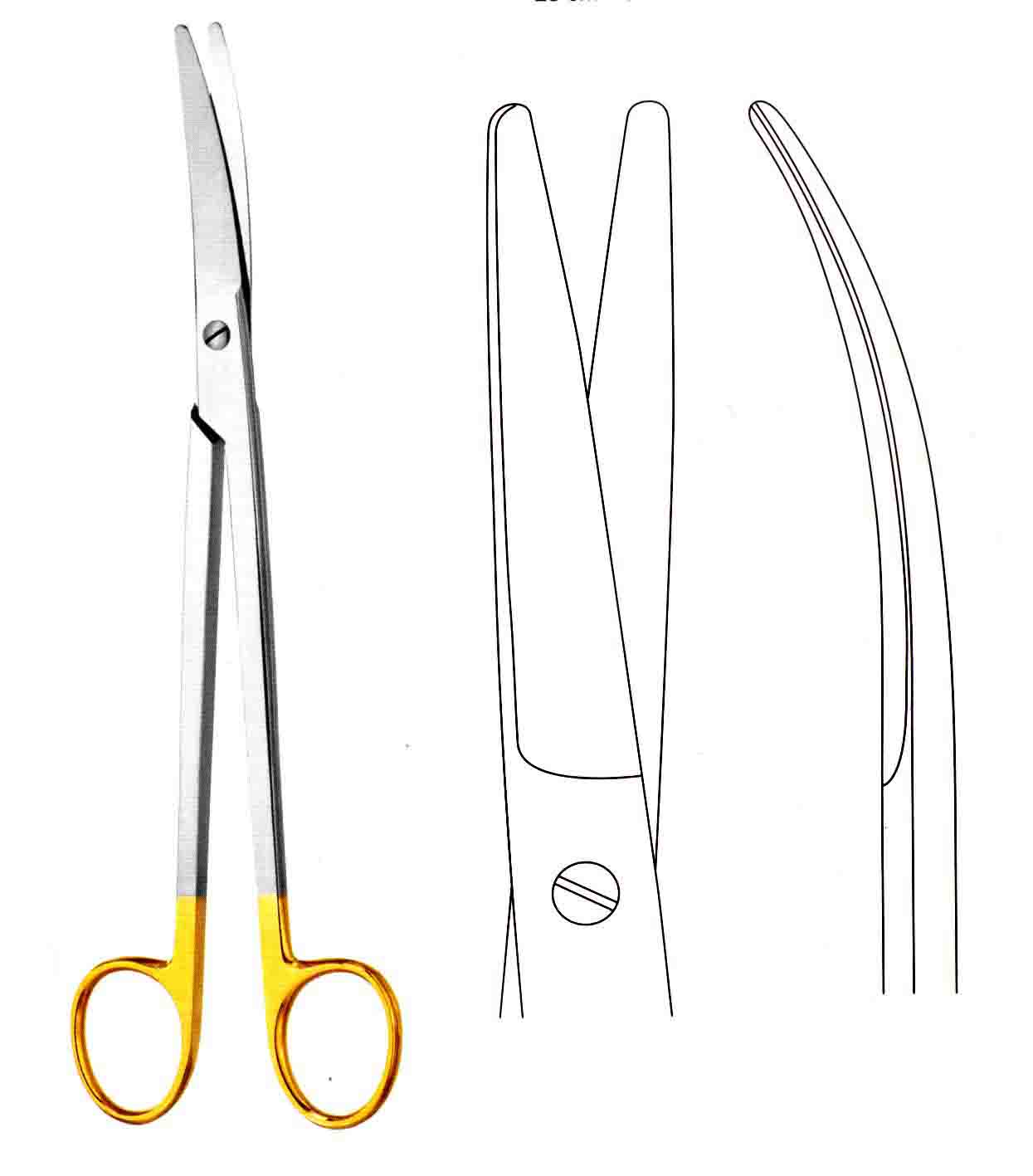 ALTIN SAPLI  MAYO MAKAS  EĞRİ 28CM  